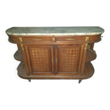 Louis XVI style half-moon mahogany sideboard