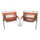 Pair of armchairs Marcel Breuer Wassily fasem 1983