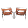 Pair of armchairs Marcel Breuer Wassily fasem 1983