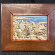 René LE FORESTIER (1903-1972), Côte Rochelaise, huile sur toile encadrée