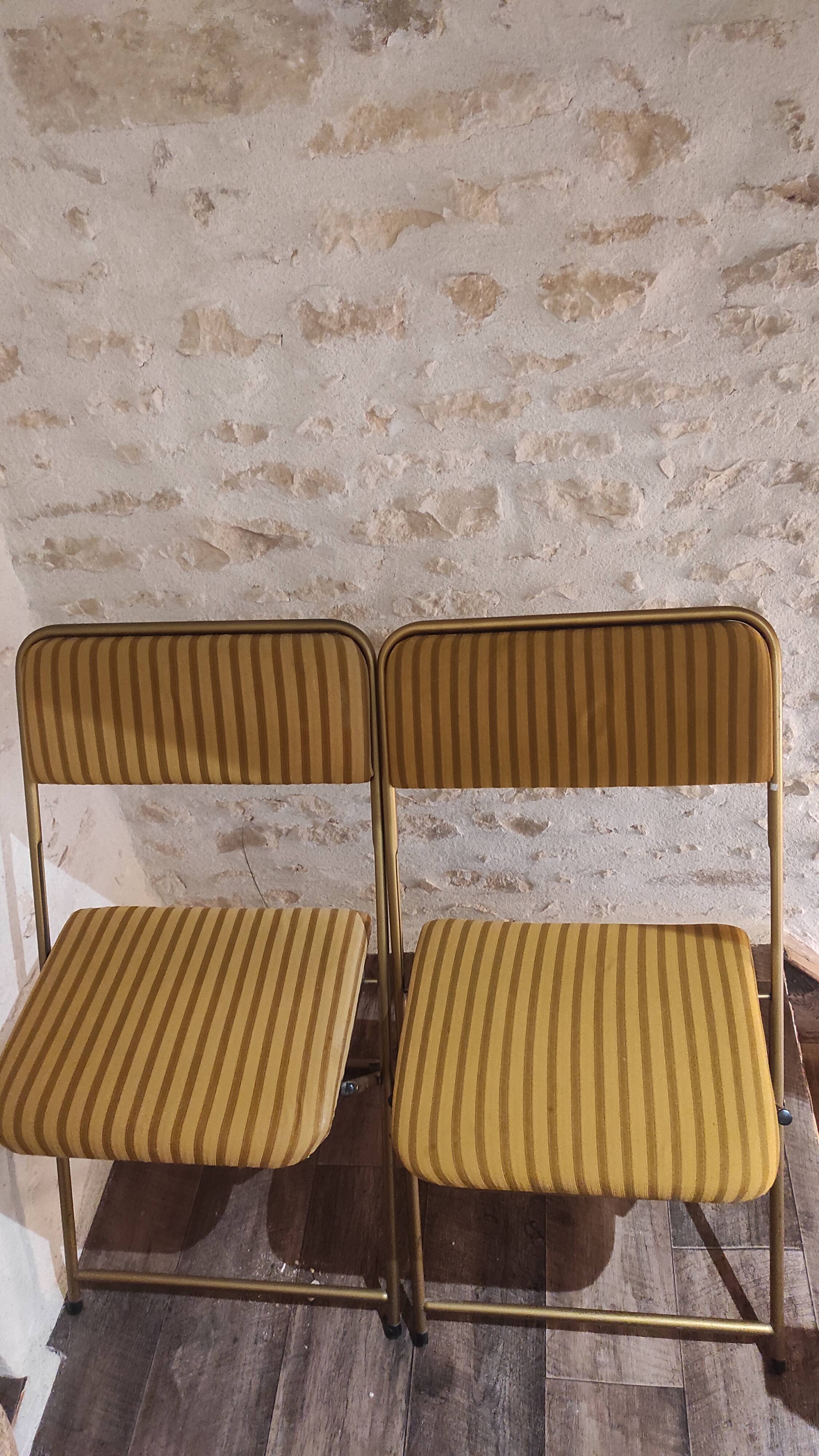 Yellow Lafuma chairs