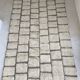 Beni Mrirt Berber Rug Handmade 150x250cm・Textured Paving Pattern・Cream Wool
