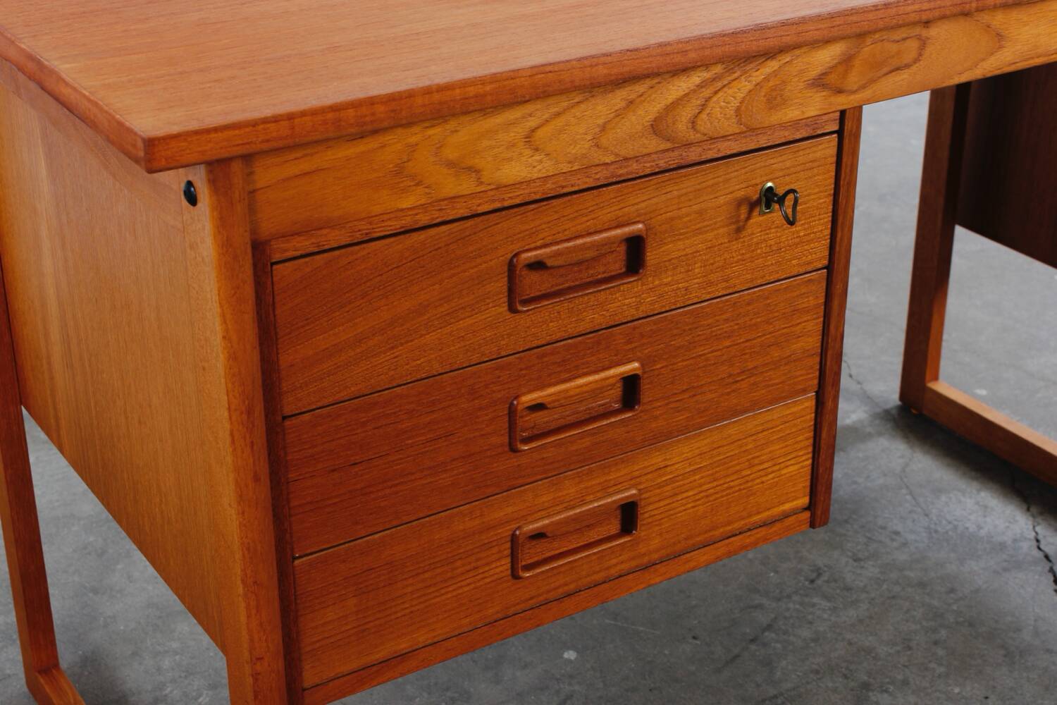 Vintage Teak Schreibtisch VI Ma Mobler Danish Mid Century 60er