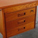 Vintage Teak Schreibtisch VI Ma Mobler Danish Mid Century 60er