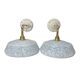 Pair of blue wall sconces