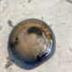 Blue and amber Murano glass ashtray/trinket dish 1960-70s
