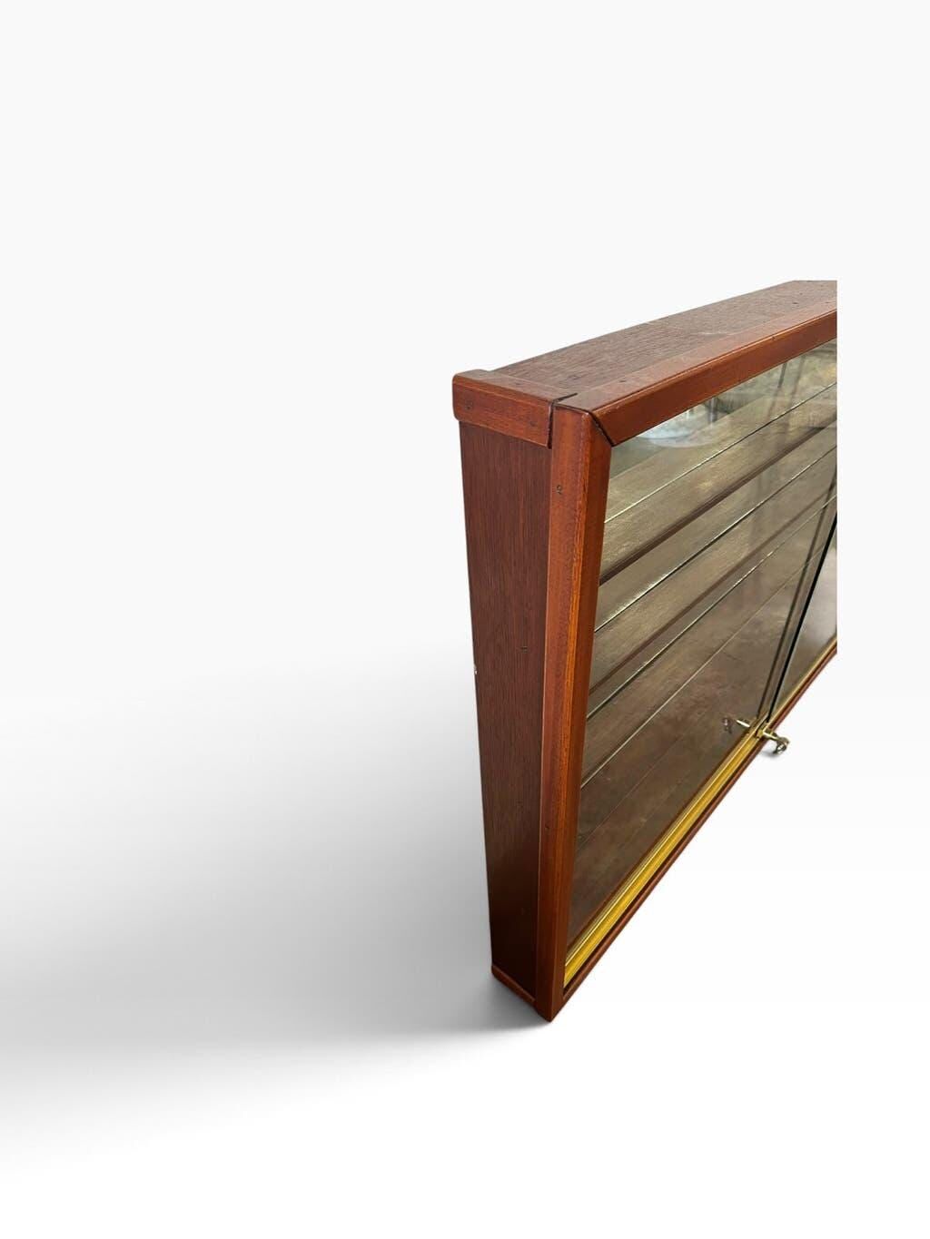 Vintage shallow wooden display shelf/wall support.