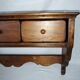 Curved wooden wall shelf storage drawers 69 cm