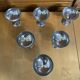 Set of 6 ice cream bowls rémy letang stainless steel vintage design #e407