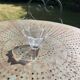 Crystal bowl in the shape of flowers, vintage Orrefors Sweden design