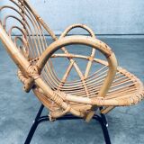 Set of Rattan Lounge Chairs attributed to Rohe Noordwolde, 1960s