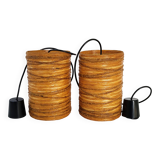 Pair of vintage Accolay pendant lights 1960