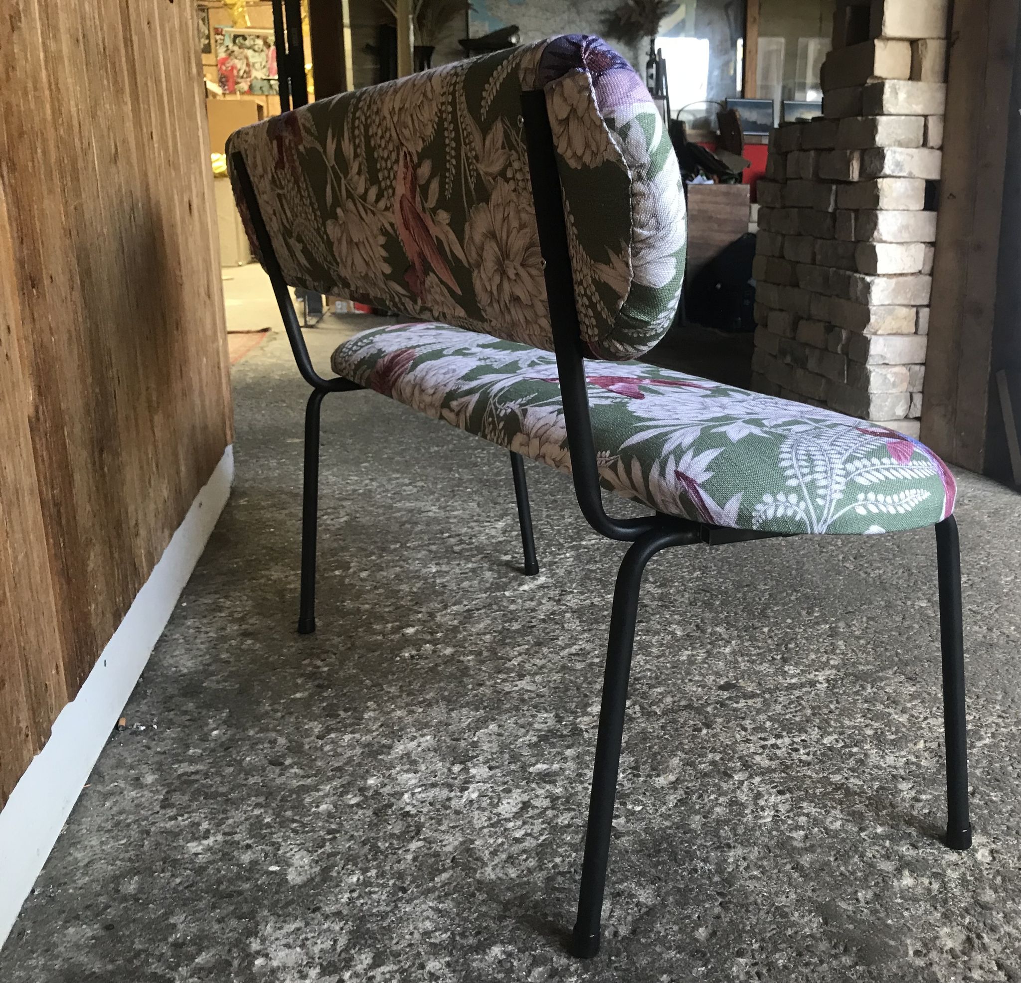 Banc tapissé