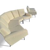 Rare panoramic sofa + 2 "G10" armchairs by Pierre Guariche Airborne edition