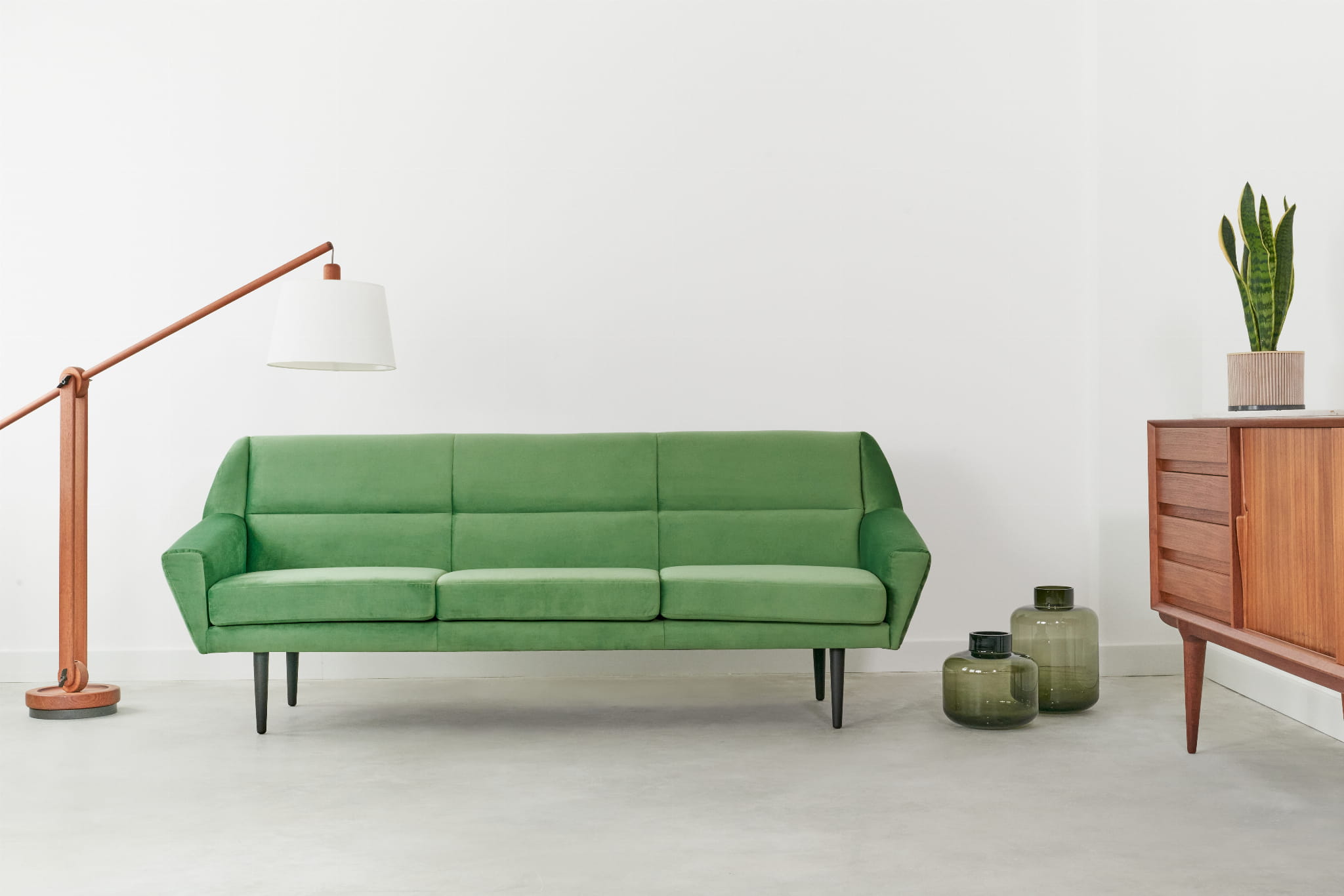 Sofa skagen green, scandinavian design