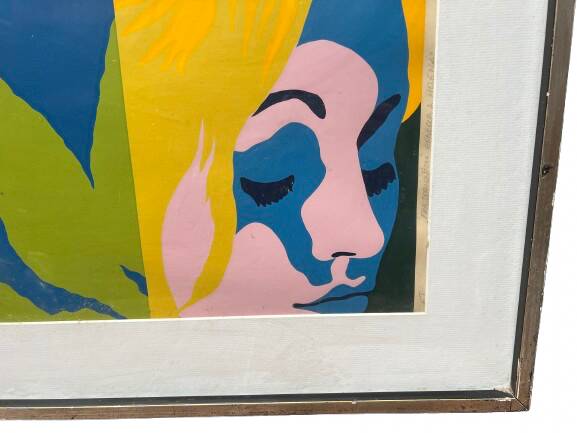 Lithograph entitled "Fra serena on rebecca et helena" by Erik Rasmussen