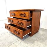 Commode vintage en bambou par Maugrion, années 1970