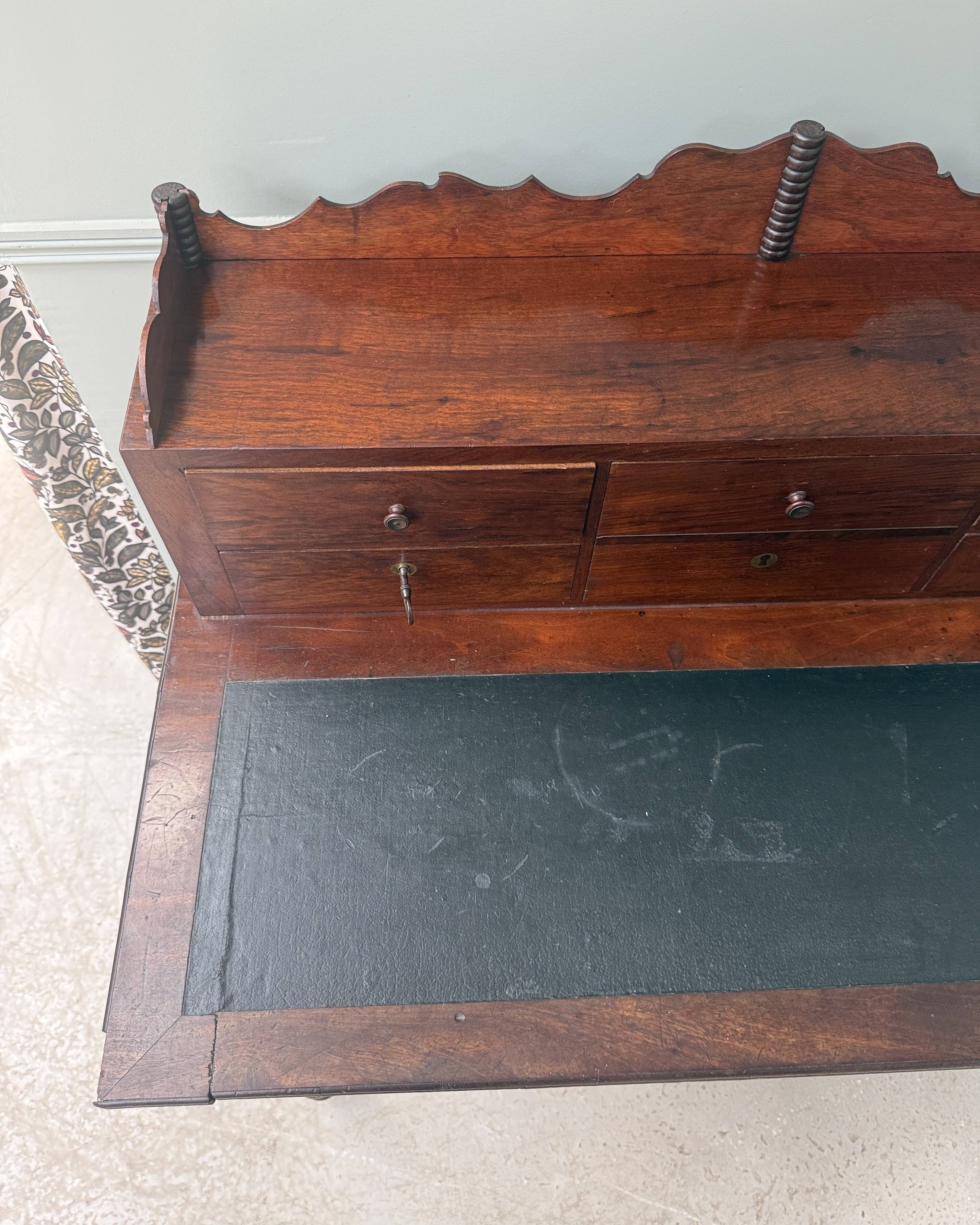 Antique mahogany graduated desk
