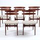 5x Teak Dining Chairs by Johannes Andersen for Bramin