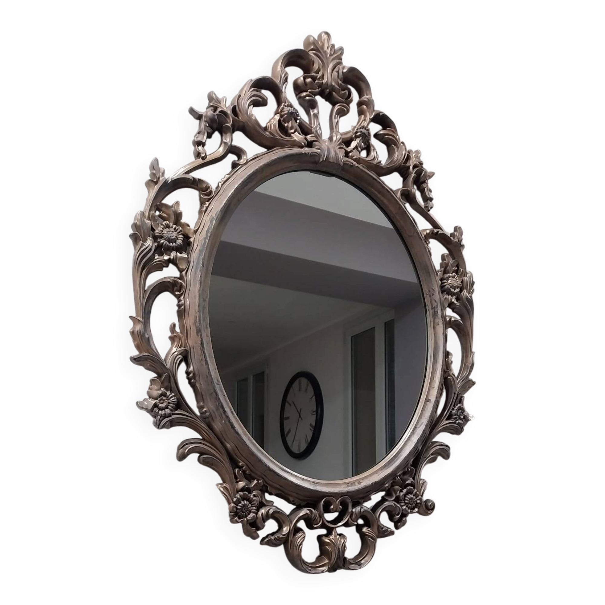 Oval Baroque Antique Gold Mirror 58x84 cm Ornate Frame