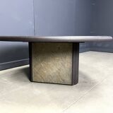 Paul Kingma attributed triangular coffee table, 1980s