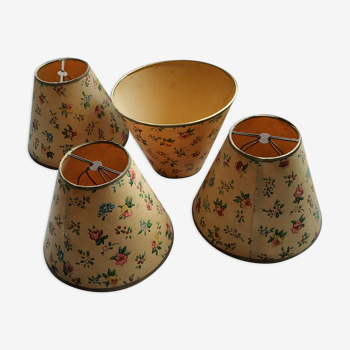 Four Vintage Lampshades