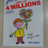 Original national lottery poster mother's day 1985