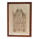 Lithograph board architecture ordinary brick