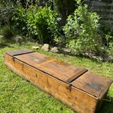 Old vintage wooden croquet game