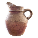 Raw stoneware pitcher