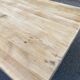 Large extendable monastery table stripped in raw solid oak 200 cm