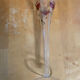 Series 9 Champagne Flutes Fine Glass Hand-Painted Floral Decor Vintage #E3
