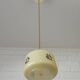 1950s Yugoslav Vintage Pendant Light,  Restored Caramel Opaline Glass Lamp