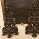 Cast iron chenets