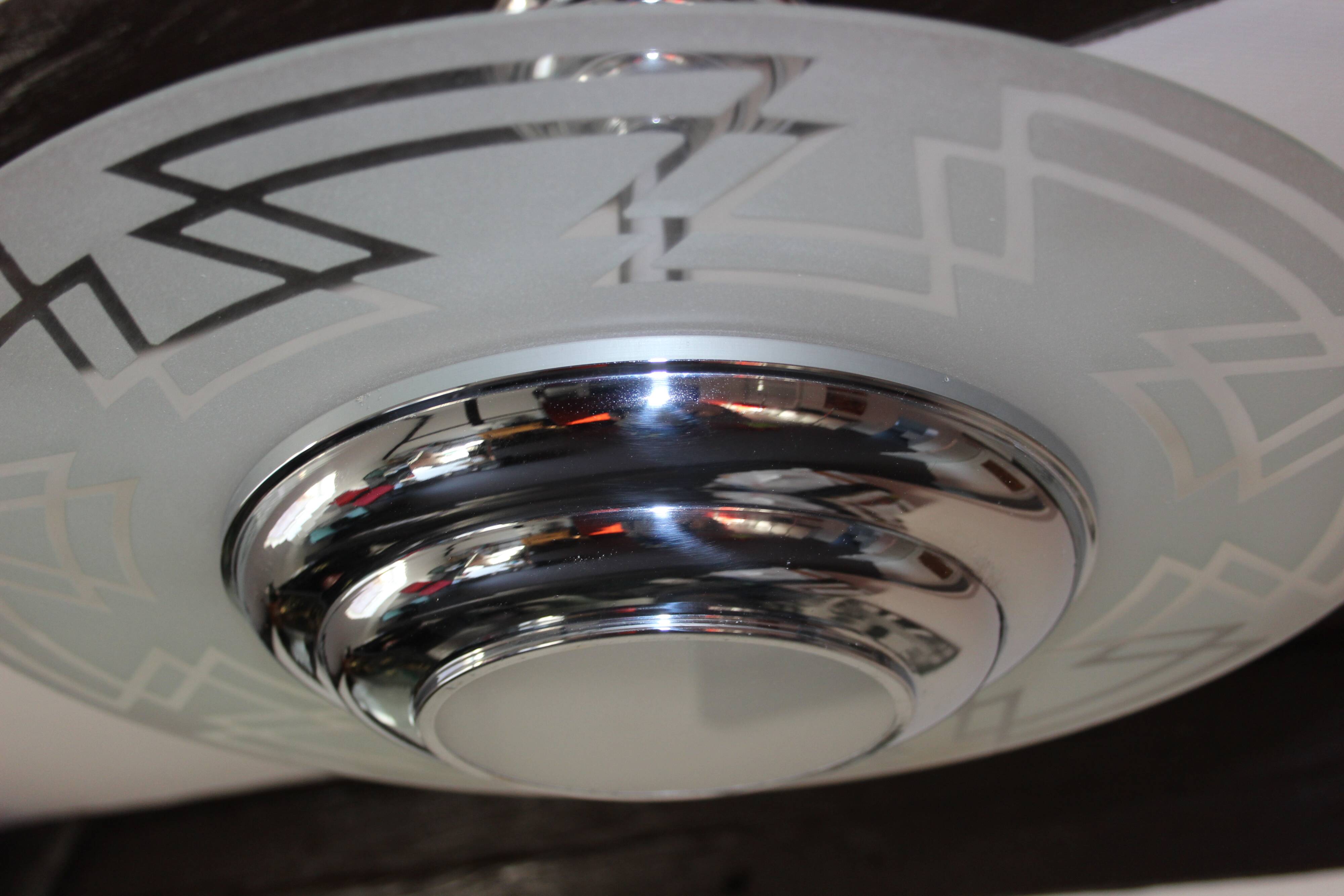 Art Deco ceiling chandelier
