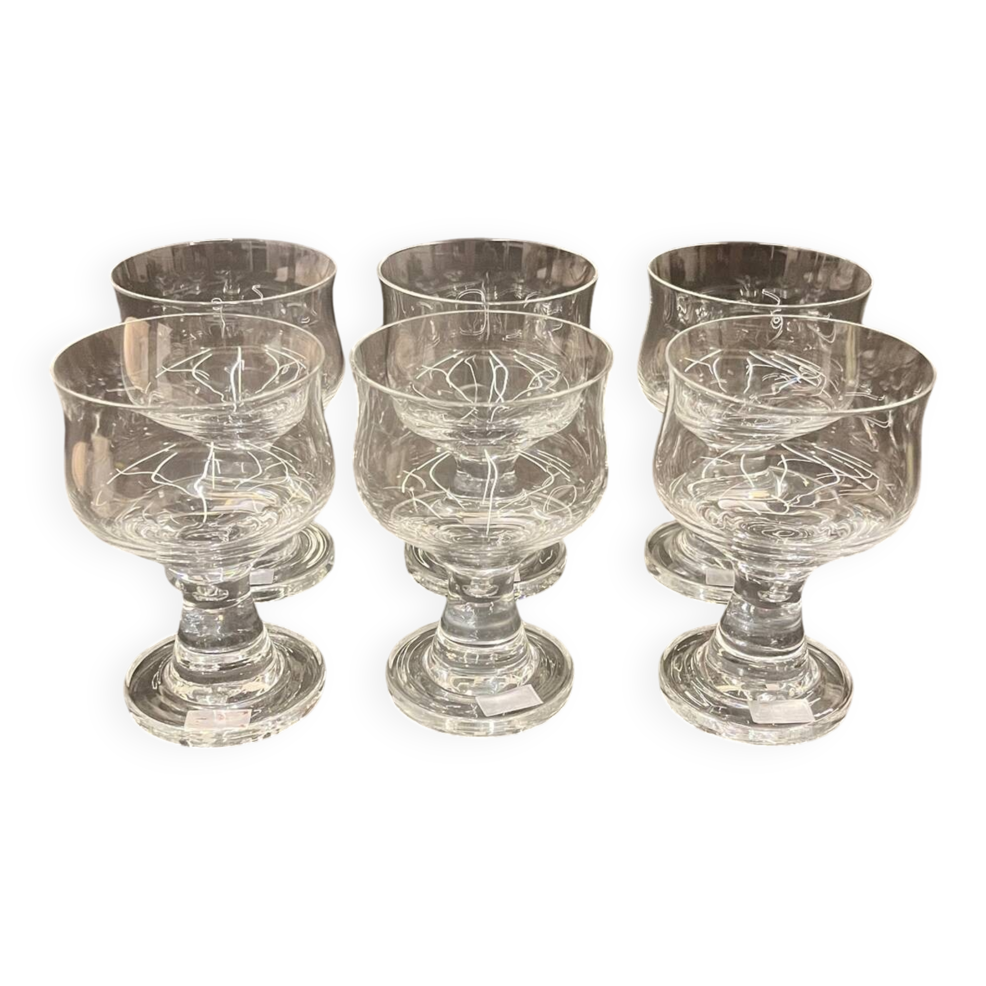 Set of 6 Spiegelau crystal glasses
