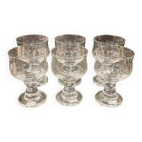 Set of 6 Spiegelau crystal glasses