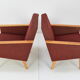 Paire de fauteuils design du milieu du siècle, années 1960.