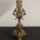 Pair of brass lamps at the end of the 19th century