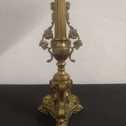 Paire de lampes en laiton fin XIXème