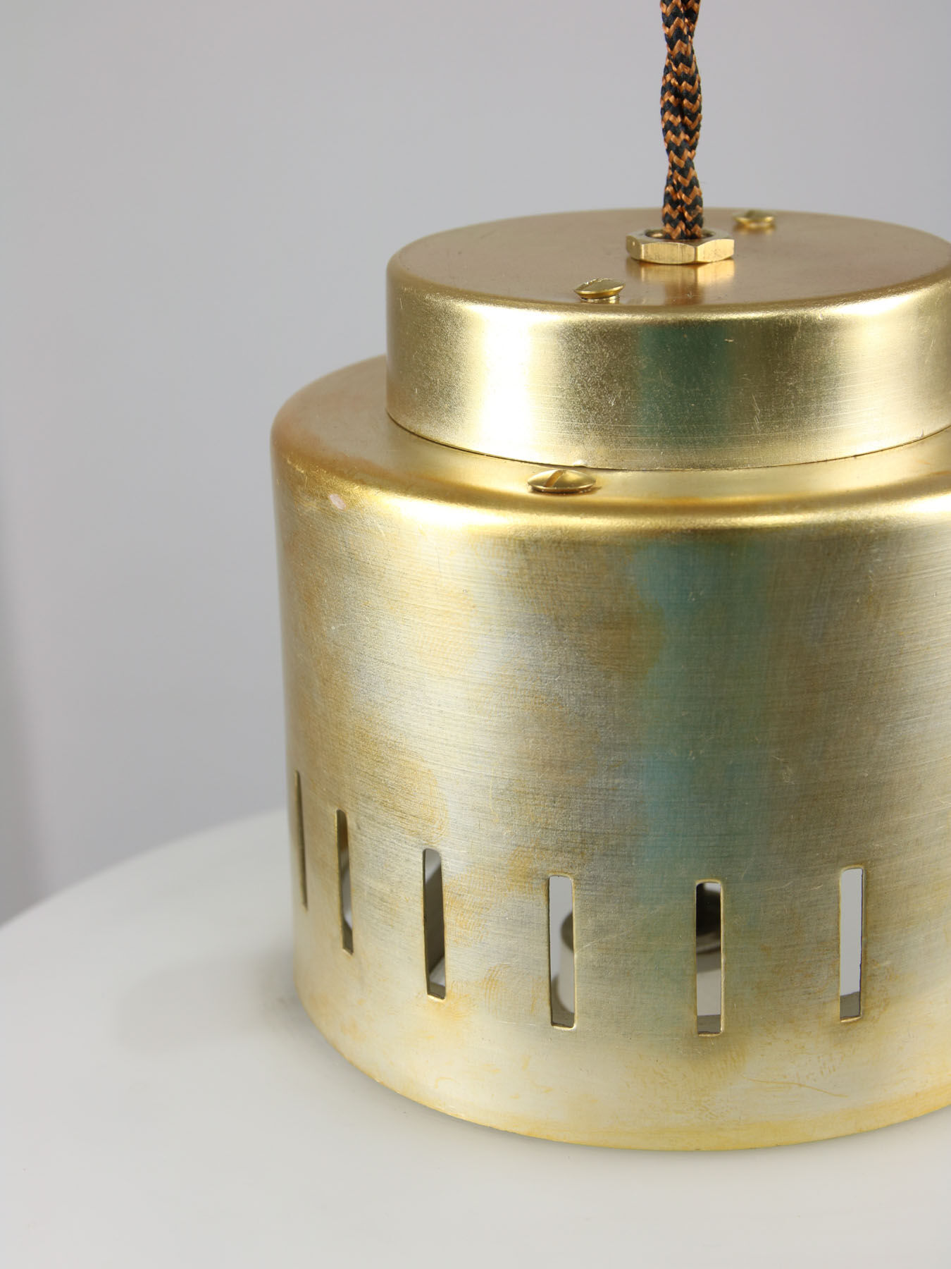 Mid-century Opaline Pendant Lamp