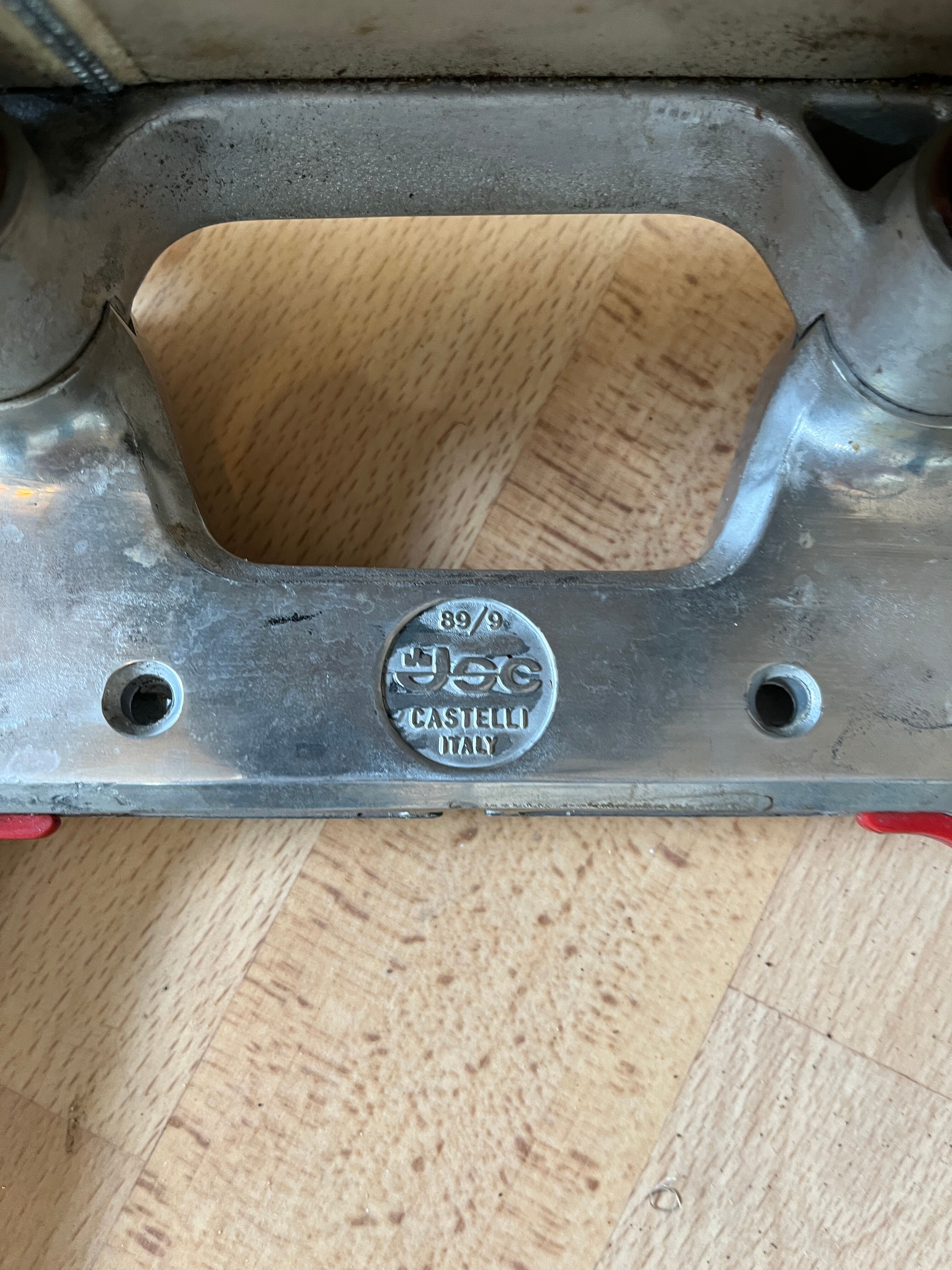 Pair of stackable chairs by Giancarlo Piretti for Castelli