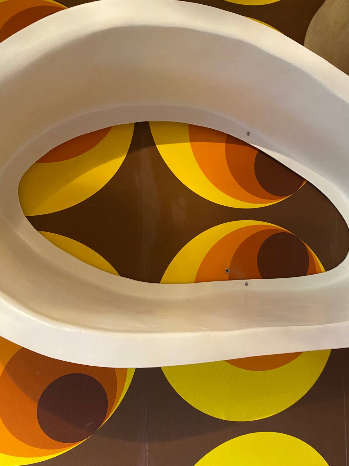 3 vintage ovoid shelves