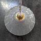 Antique opalescent pressed glass cup pendant lamp, art deco portable lamp