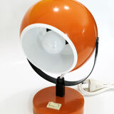 Eyeball spage age table lamp 1970's orange
