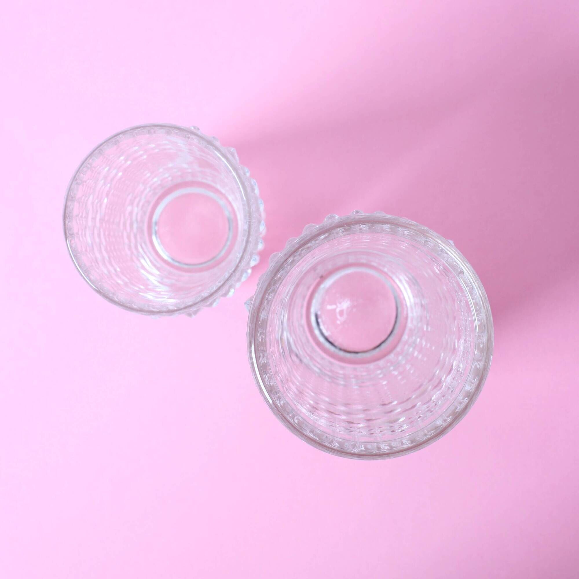 Ensemble de 2 vases en verre CandleWax par František Pečený / République tchèque / 1972