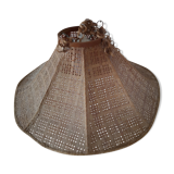 Vintage wicker pendant light
