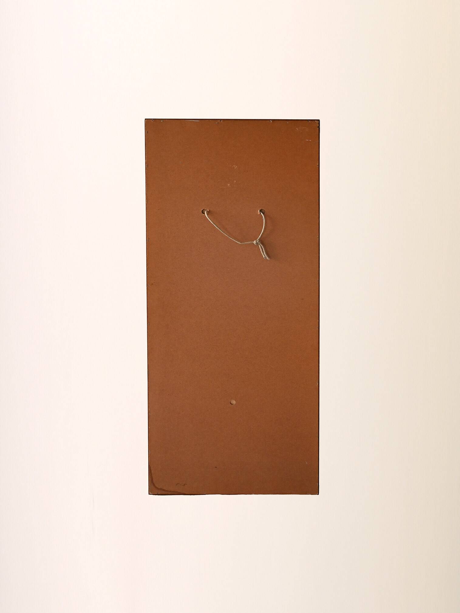 1970s Scandinavian Minimalist Wall Mirror in Teak