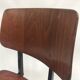 Lot of 4 vintage school chairs Galvanitas S16 Netherlands