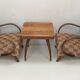 Set of 2 armchairs H 410 Halabala and coffee table for UP Závody, Czechoslovakia